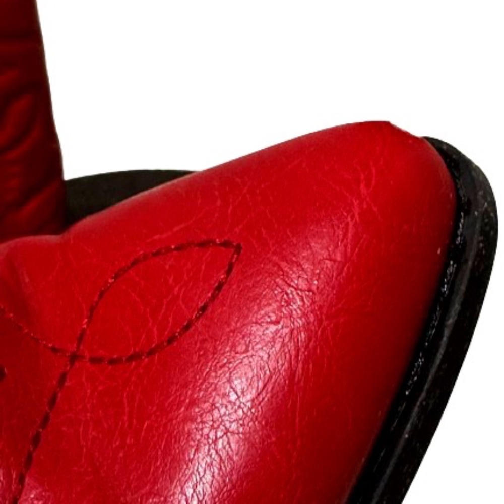 Striking Red Cowgirl Western boots! Size 5.5 - Picture 5 of 8